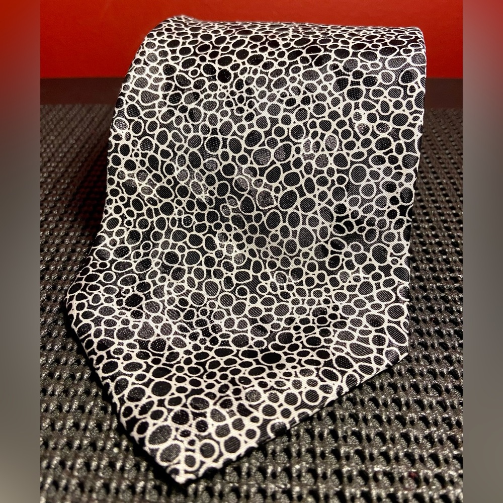 Ties By Armand Black White Design Circles 60"